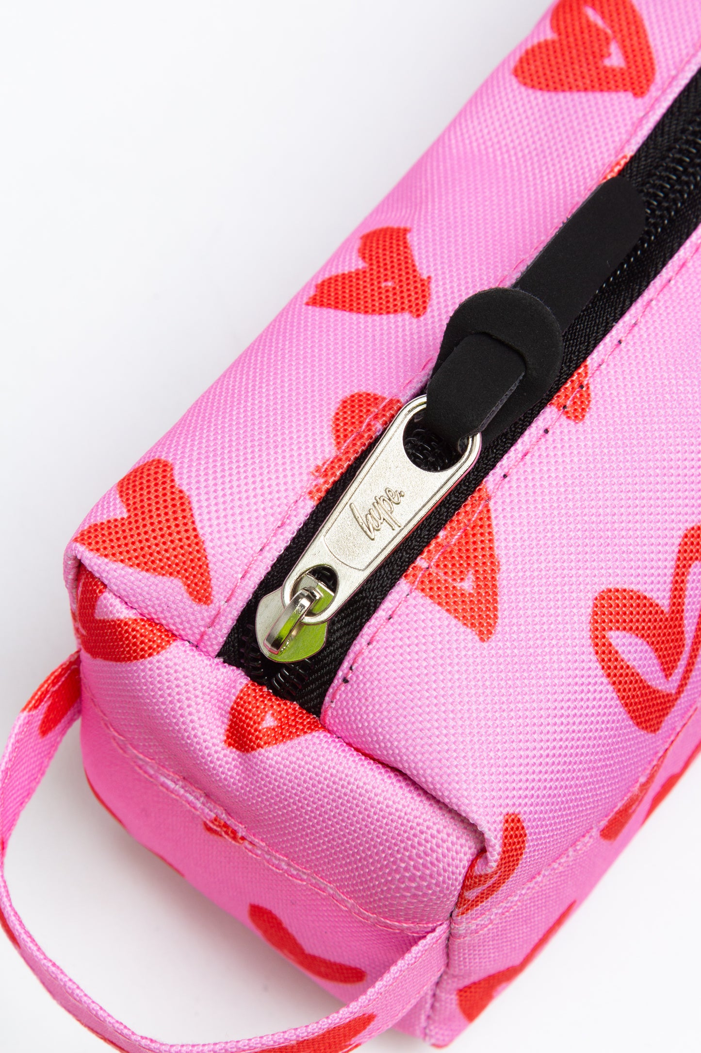 Hype Pink & Red Hearts Pencil Case