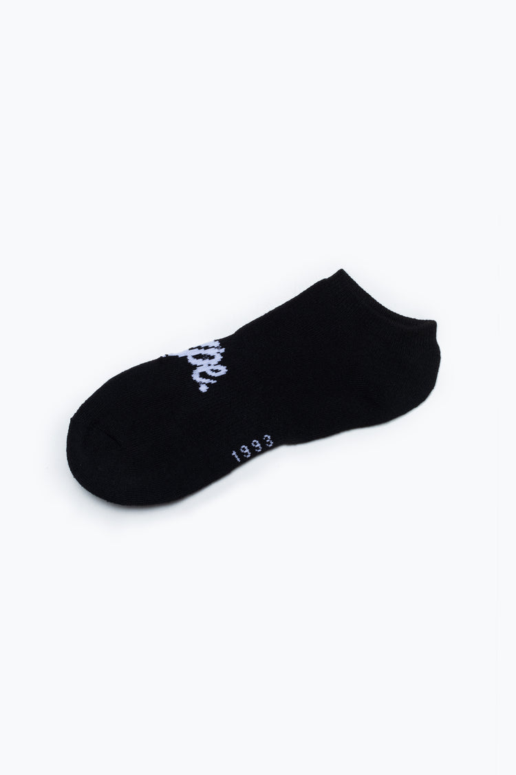 Hype 3 Pack Black Trainer Socks
