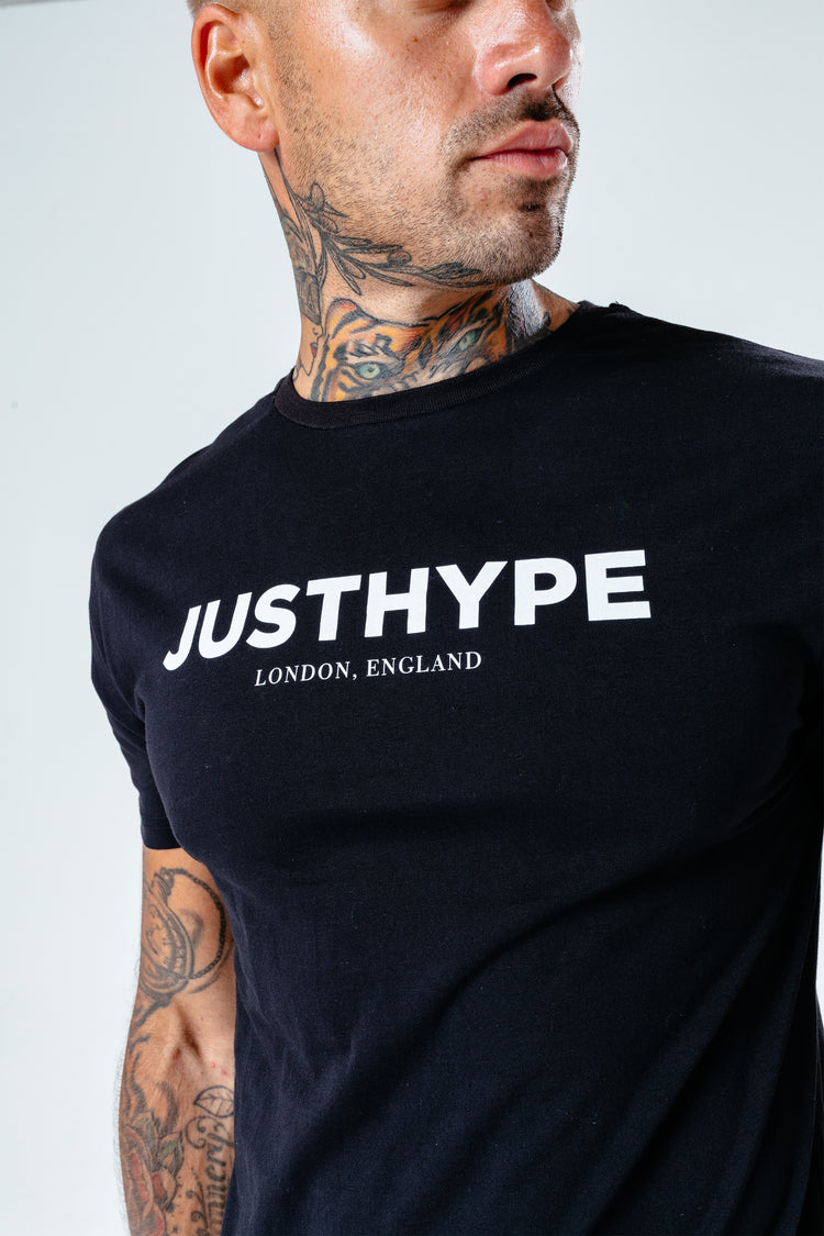 Hype Black Justhype Men'S T-Shirt