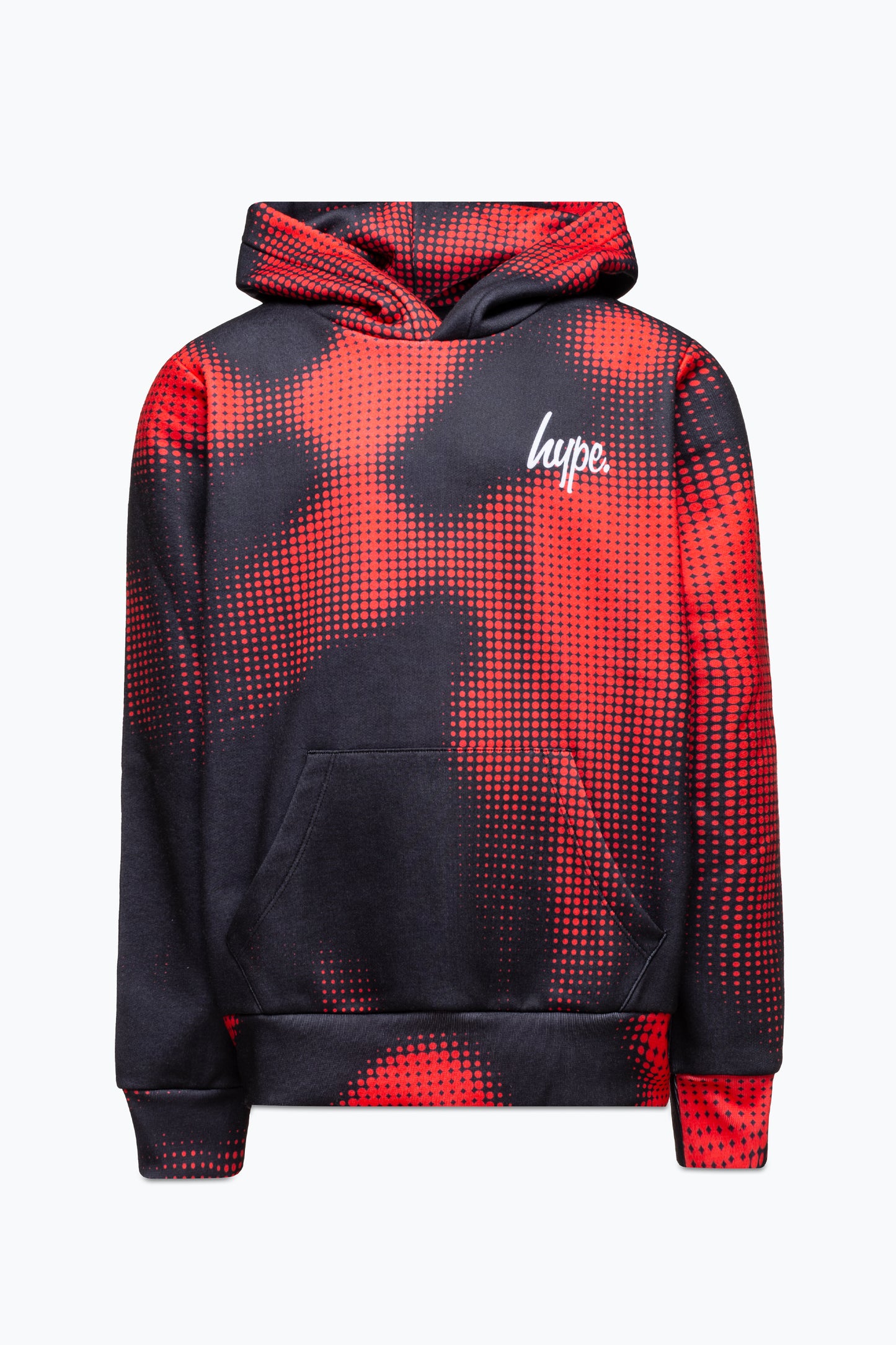 Hype Boys Red Half Tone Mini Script Hoodie