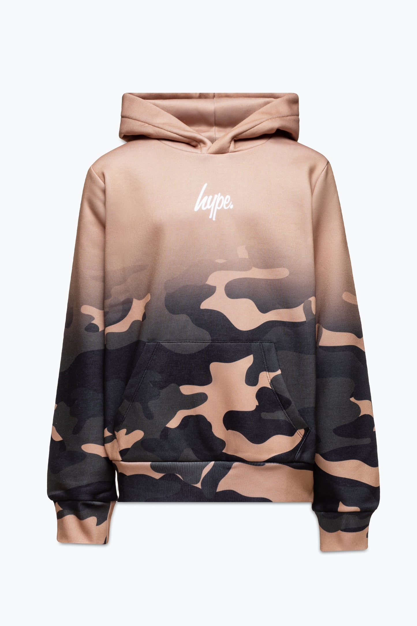 Hype Boys Beige Sand Camo Mini Script Hoodie