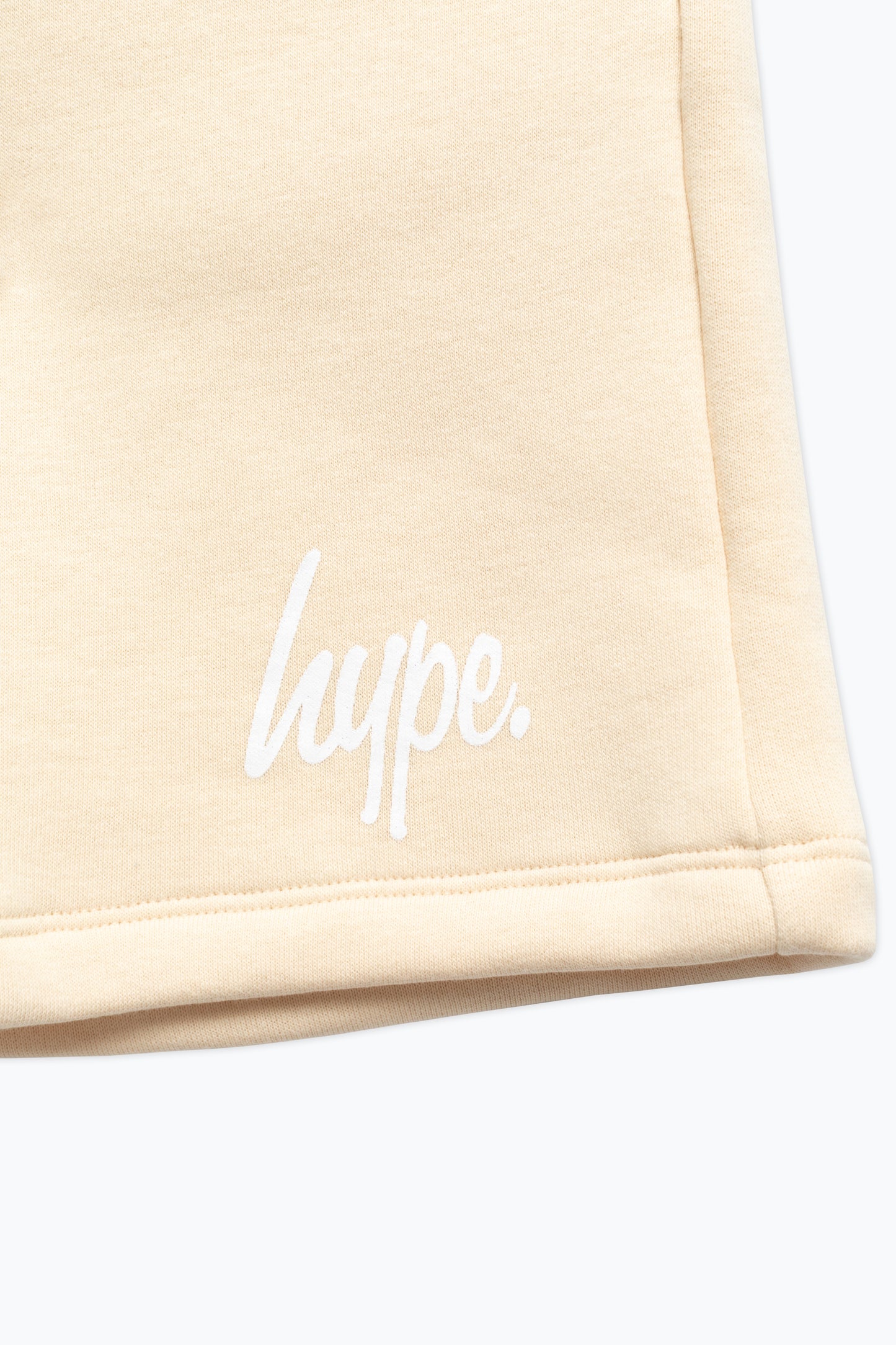 Hype Boys Beige Script Shorts