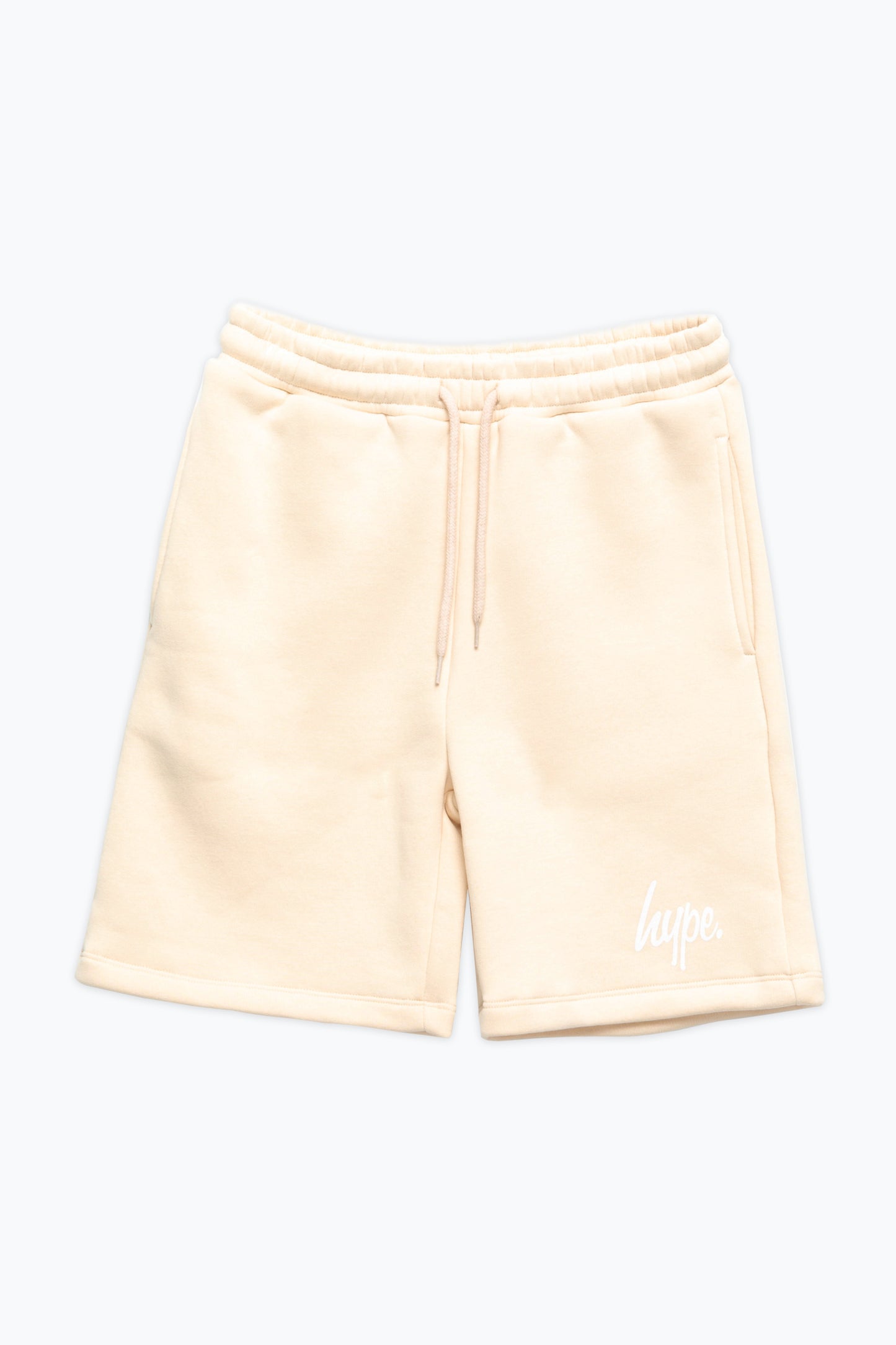 Hype Boys Beige Script Shorts