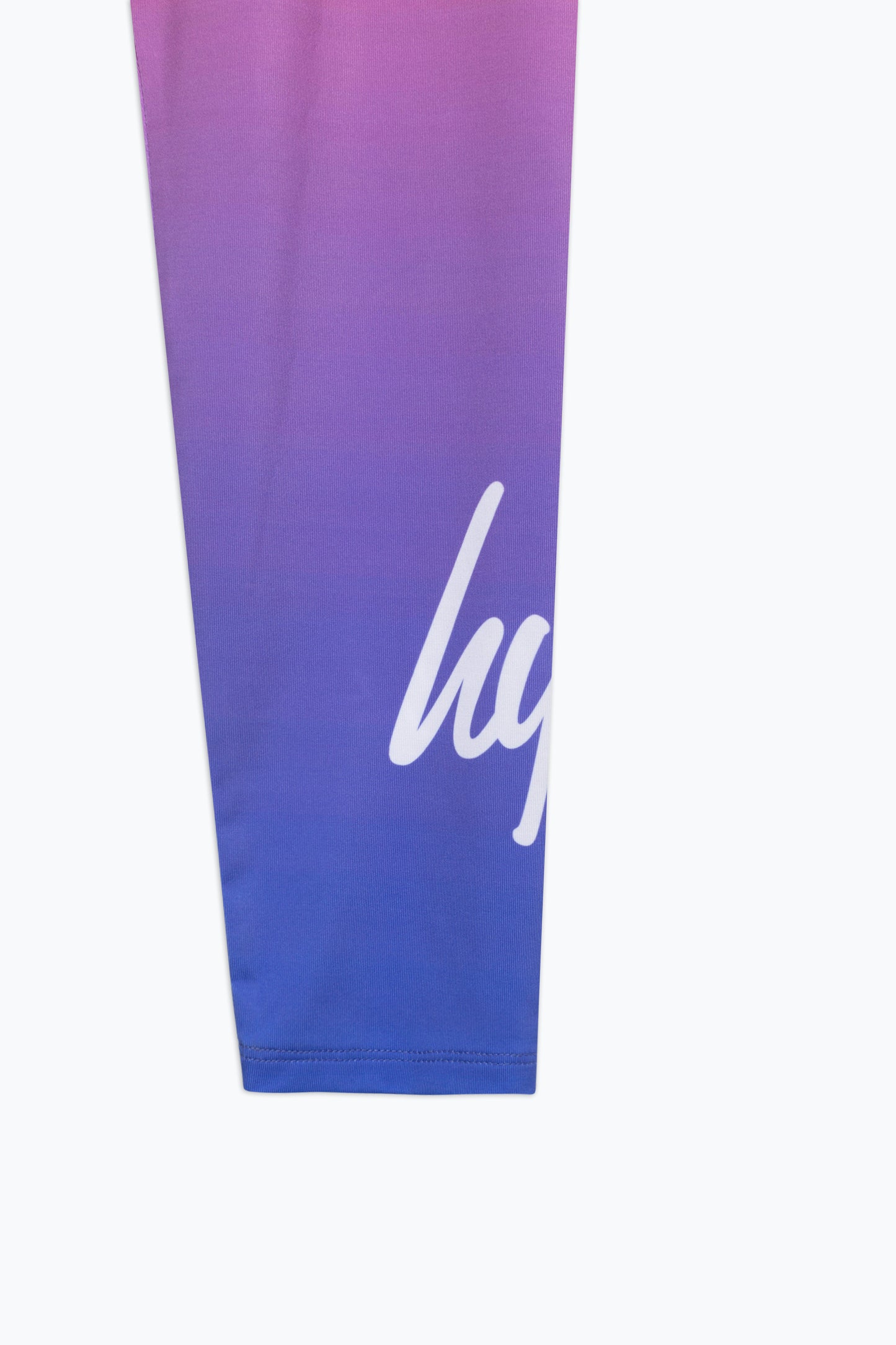 Hype Girls Purple Yellow Fade Script Leggings