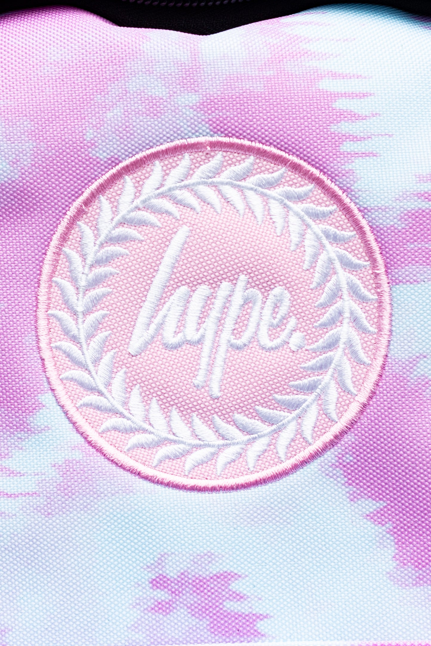 Hype Unisex Splodge Tie Dye Blue And Lilac Crest Backpack