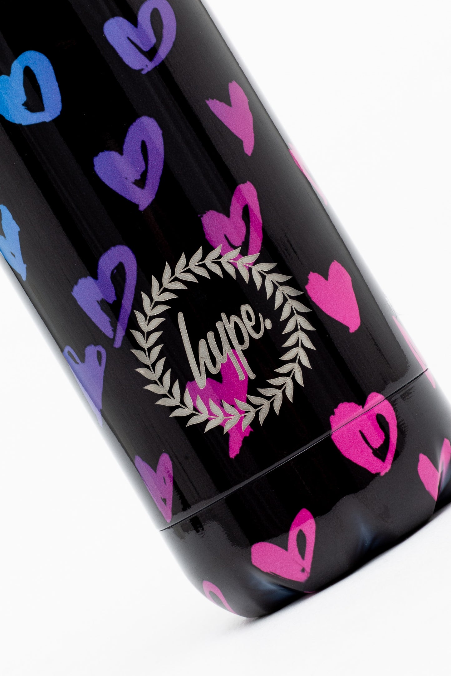 Hype Unisex Scribble Heart Pink Crest Bottle