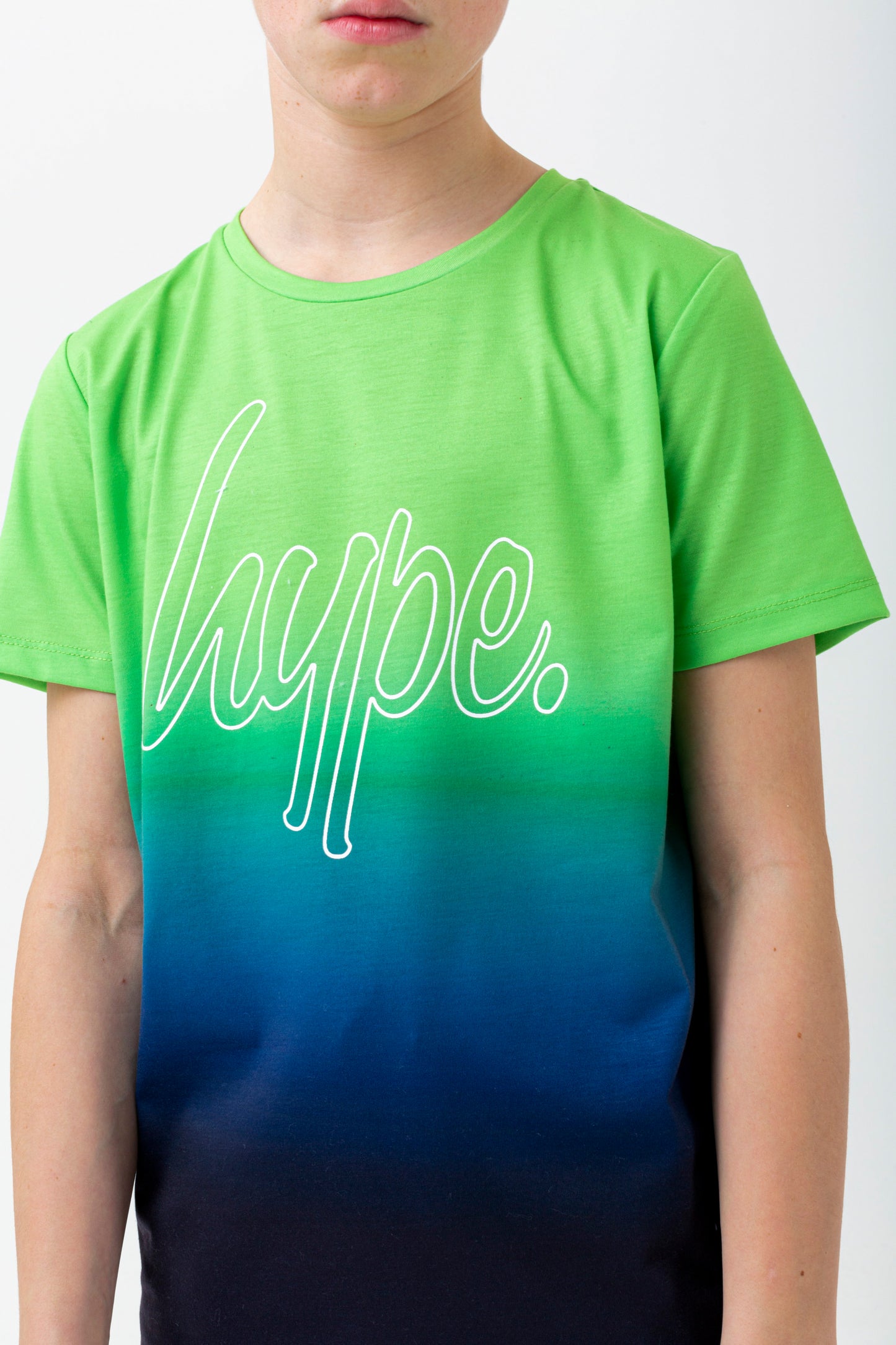 Hype Boys Green Lime Script T-Shirt