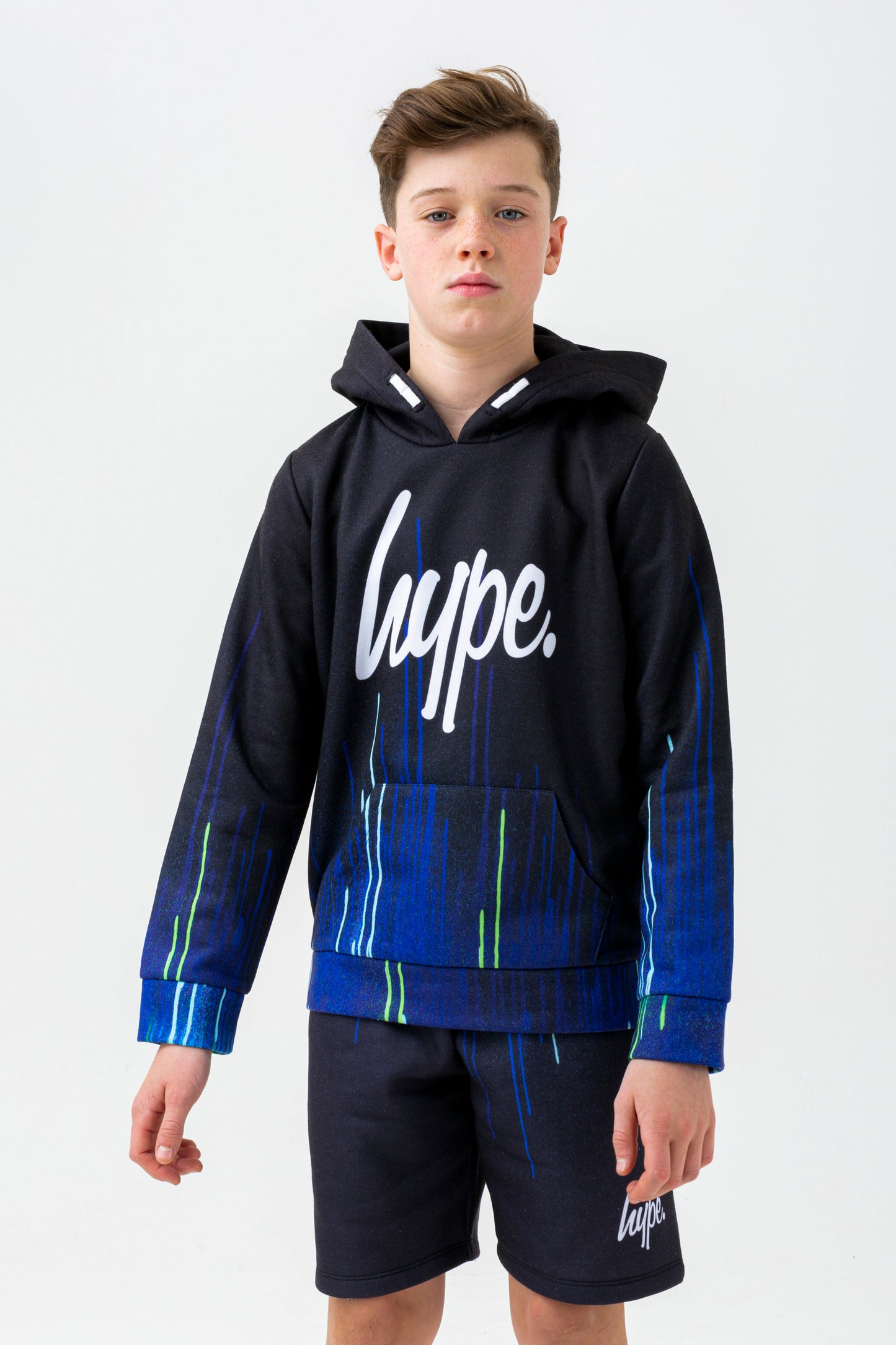 Hype Boys Black Pacific Drips Script Hoodie