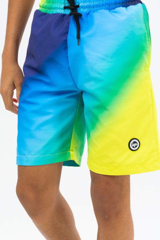 Hype Boys Blue Citrus Crest Swim Shorts