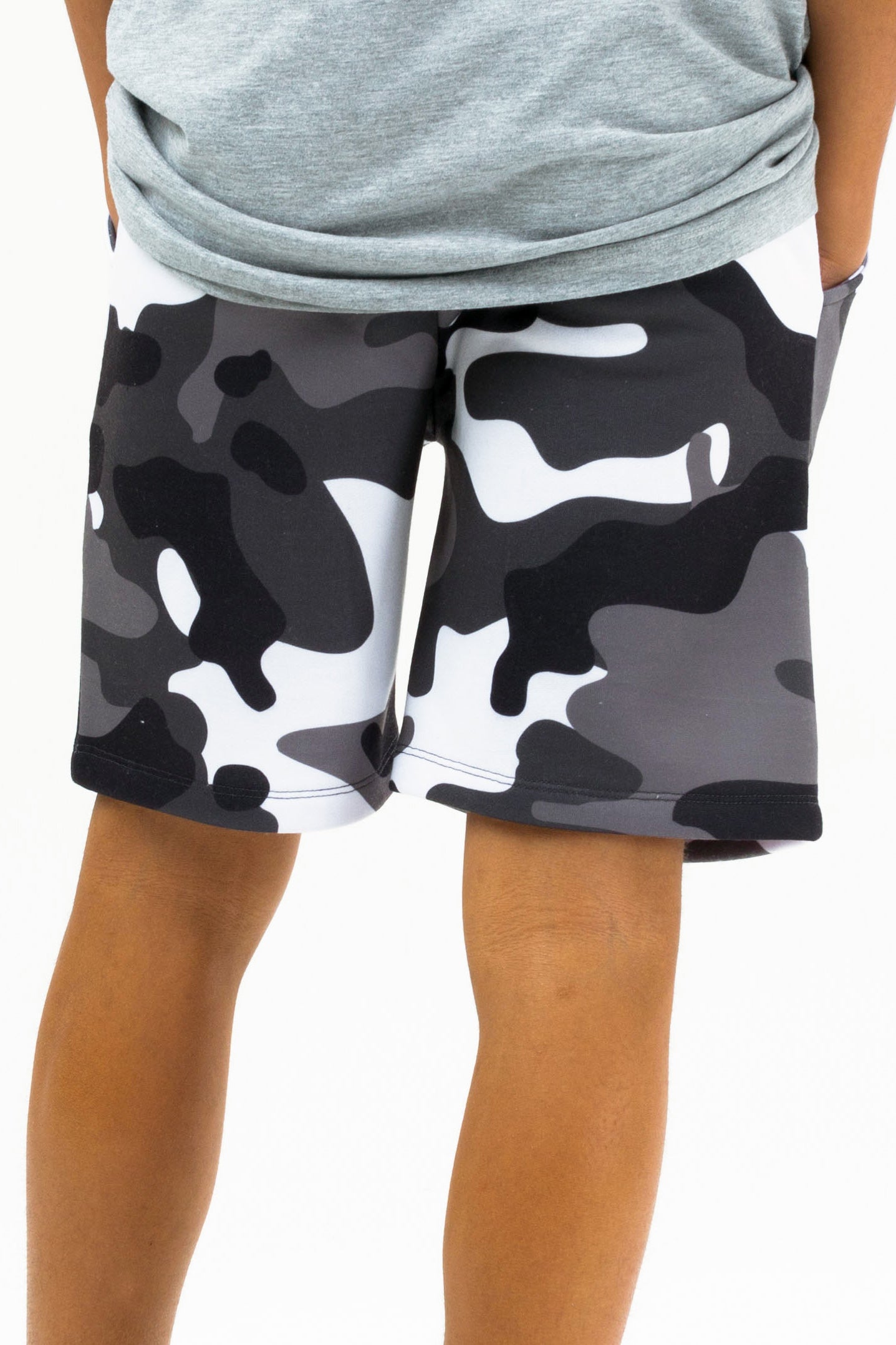 Hype Boys Multi Camo Script Short 3 Pack