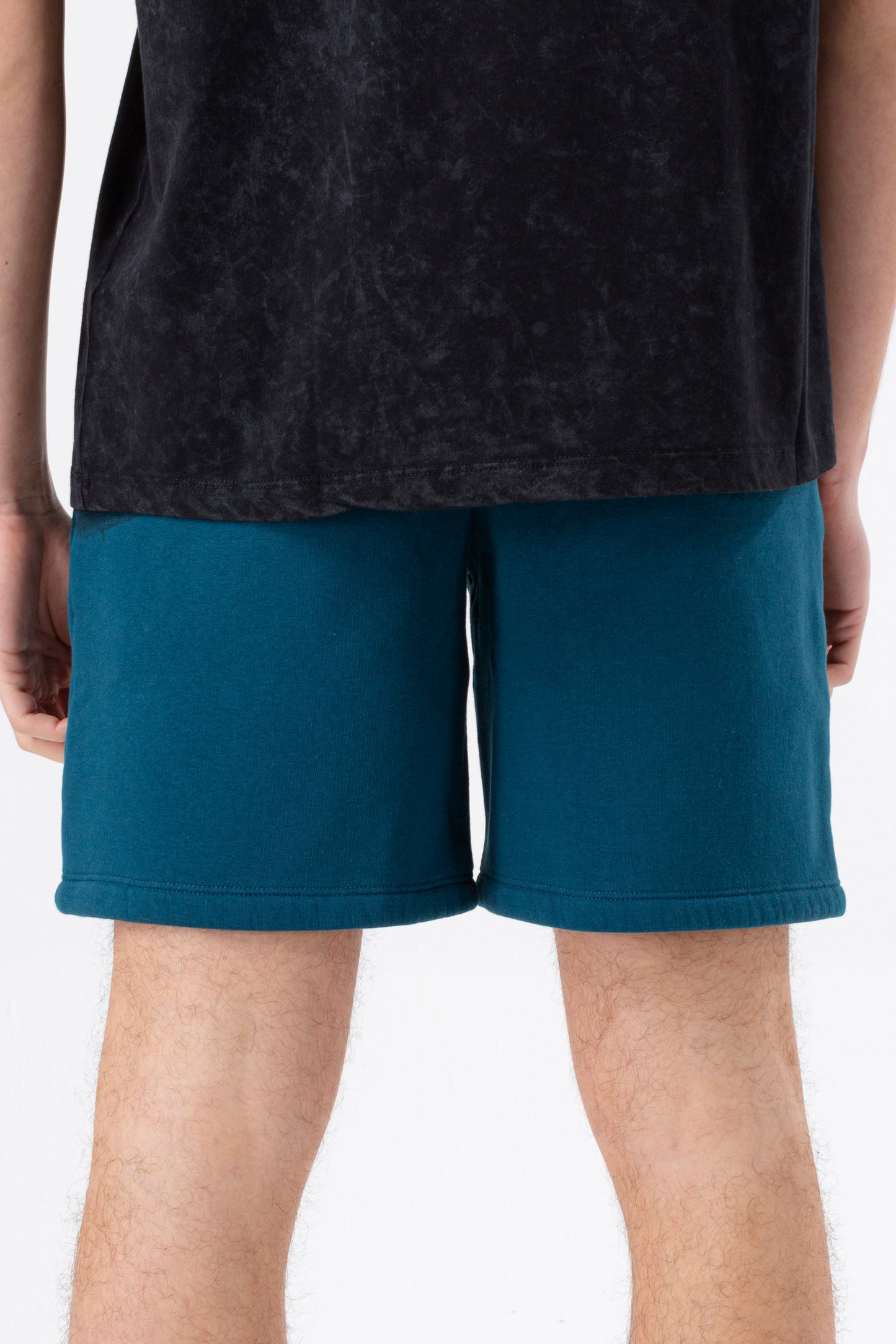 Hype Mens Teal Fade Scribble Shorts