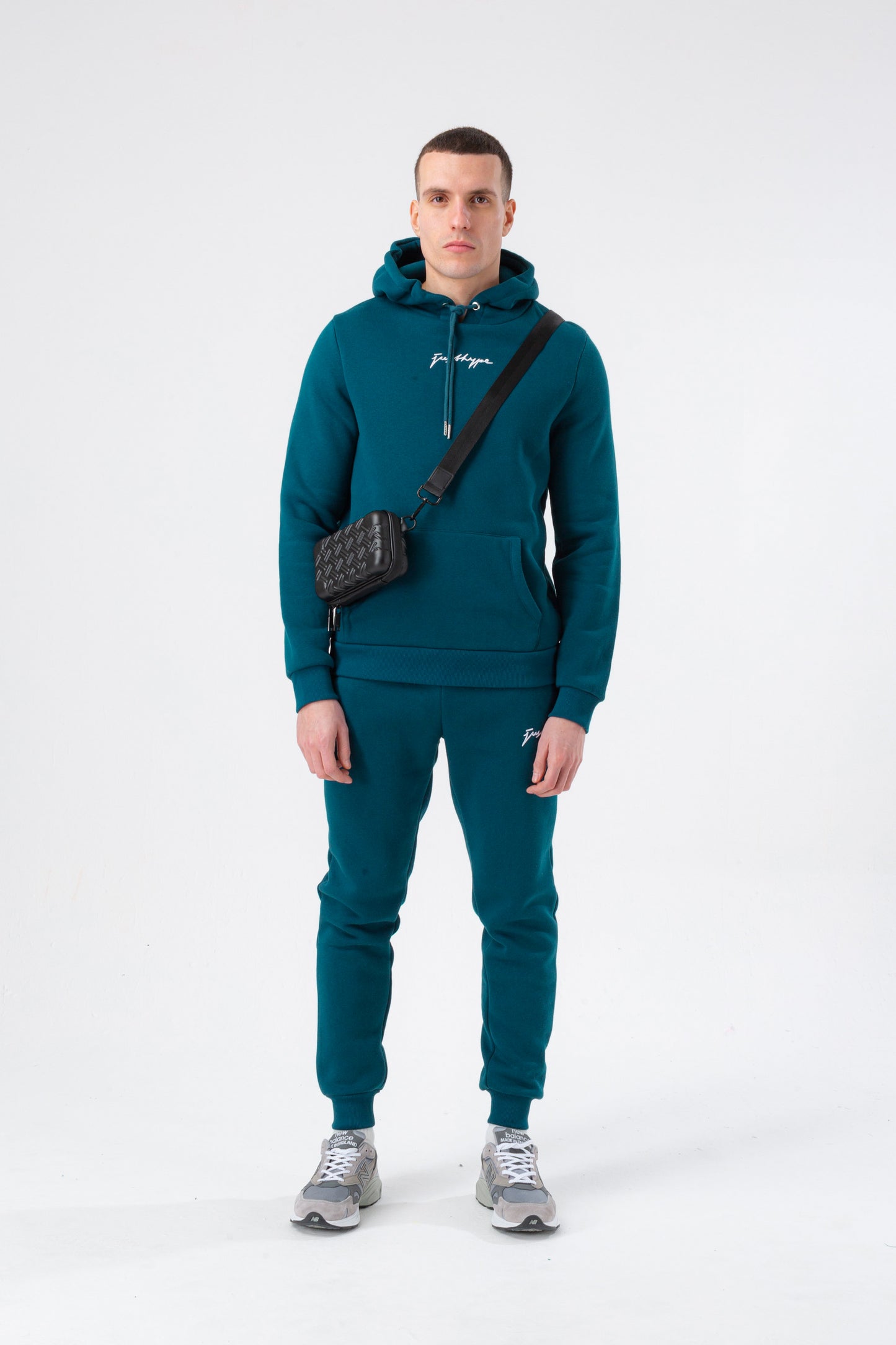 Hype Mens Teal Scribble Hoodie