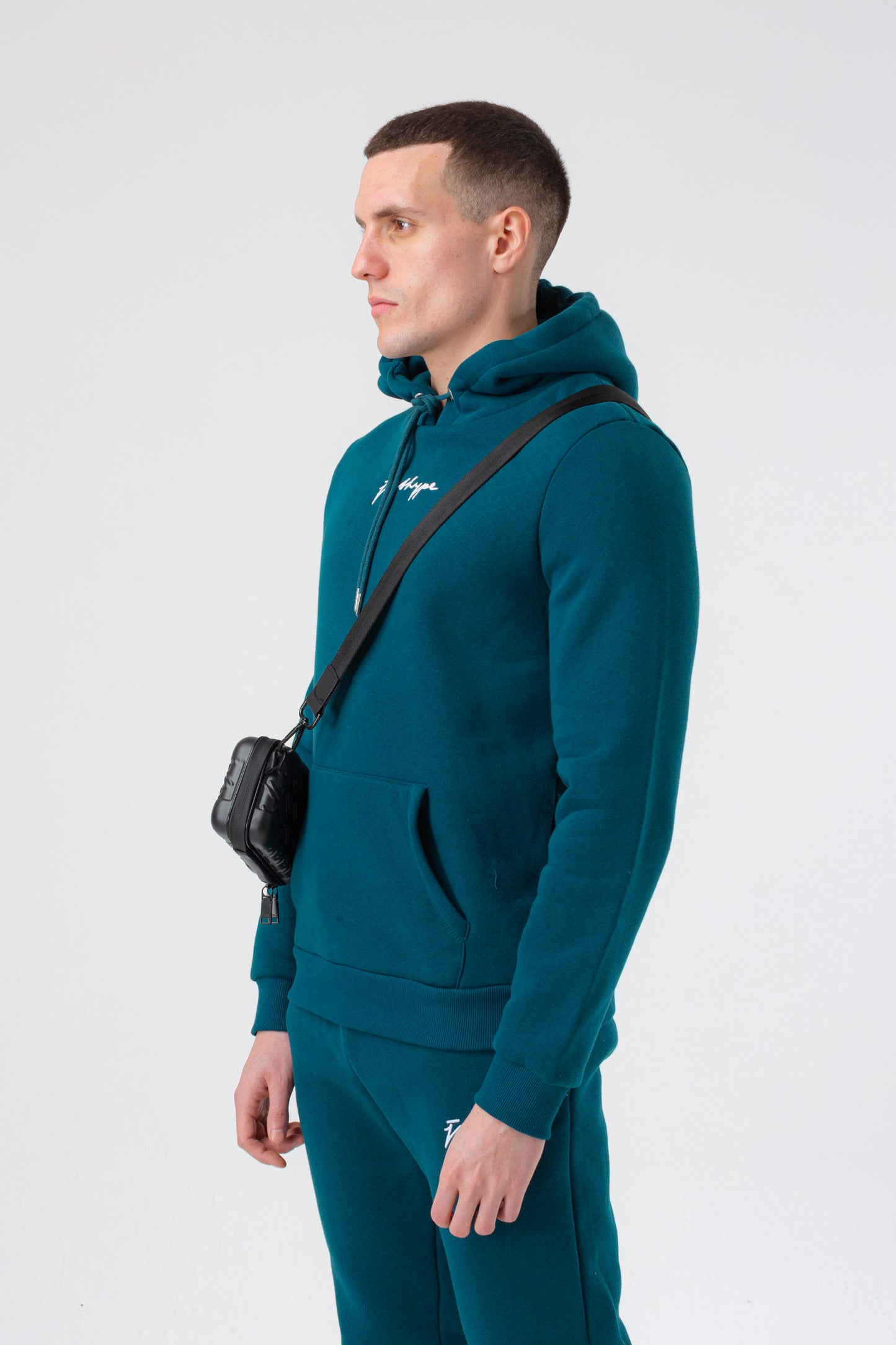 Hype Mens Teal Scribble Hoodie