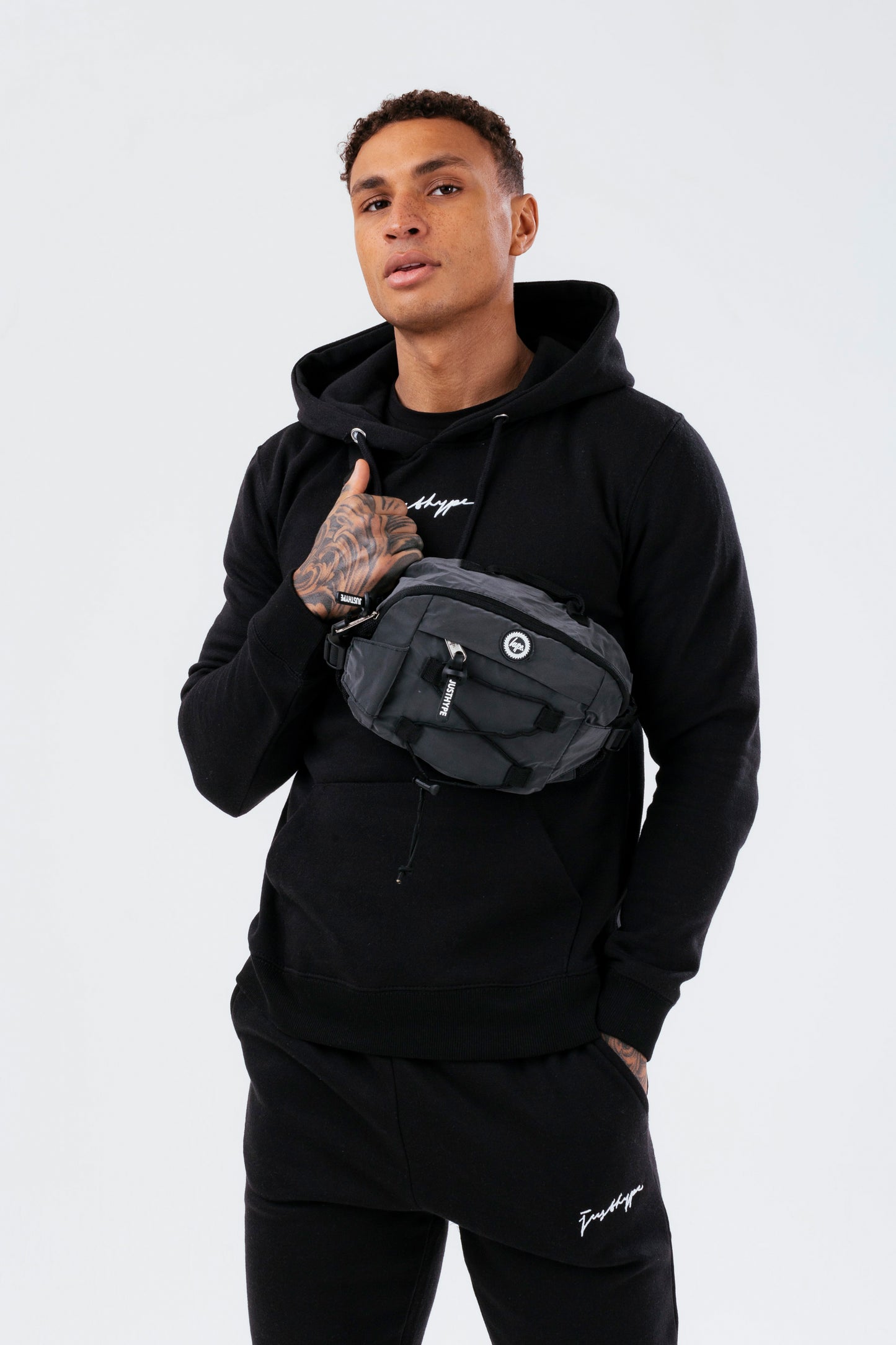 Hype Black Scribble Men'S Tracksuit Set