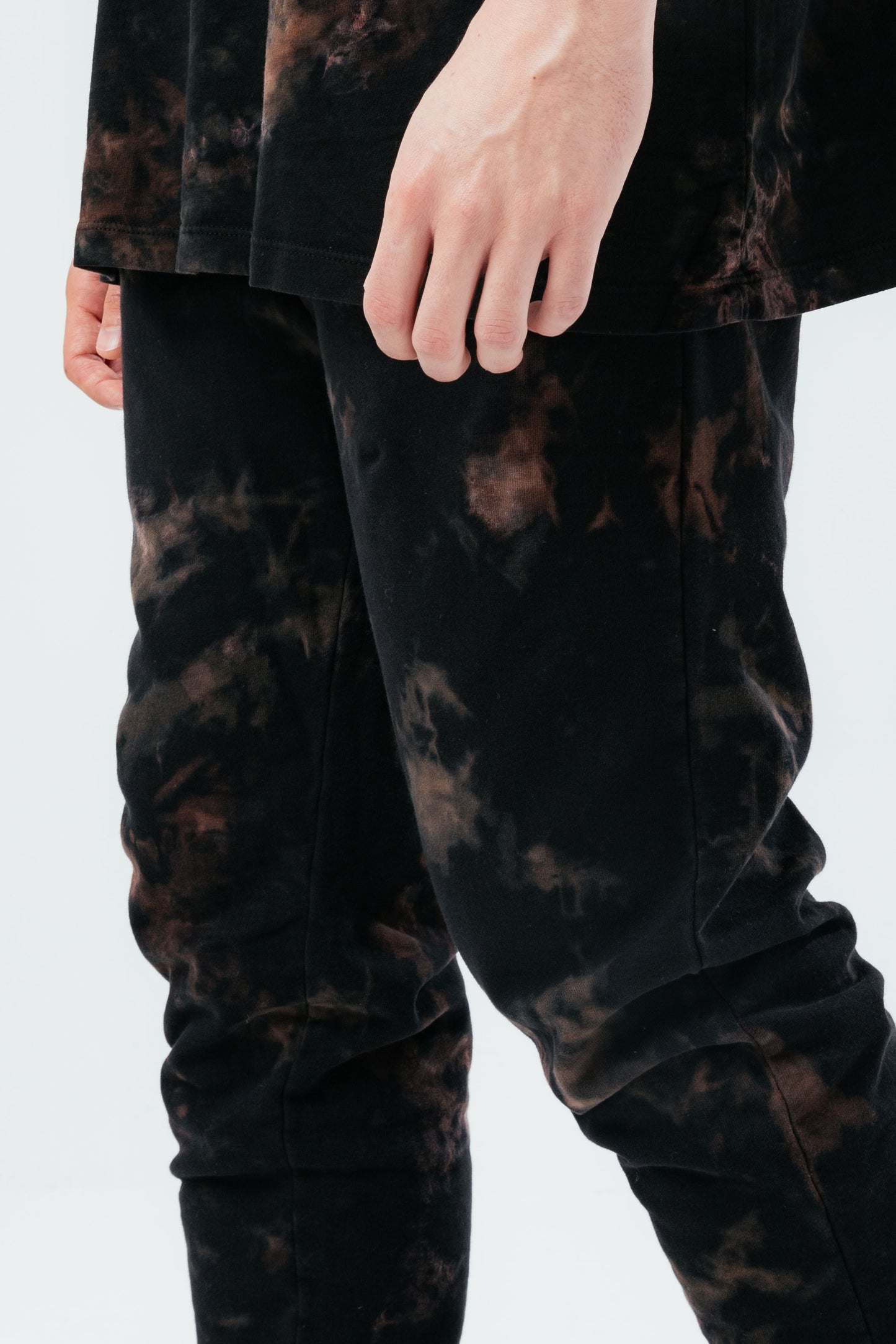 Hype Multi Dark Acid Wash Men'S Joggers