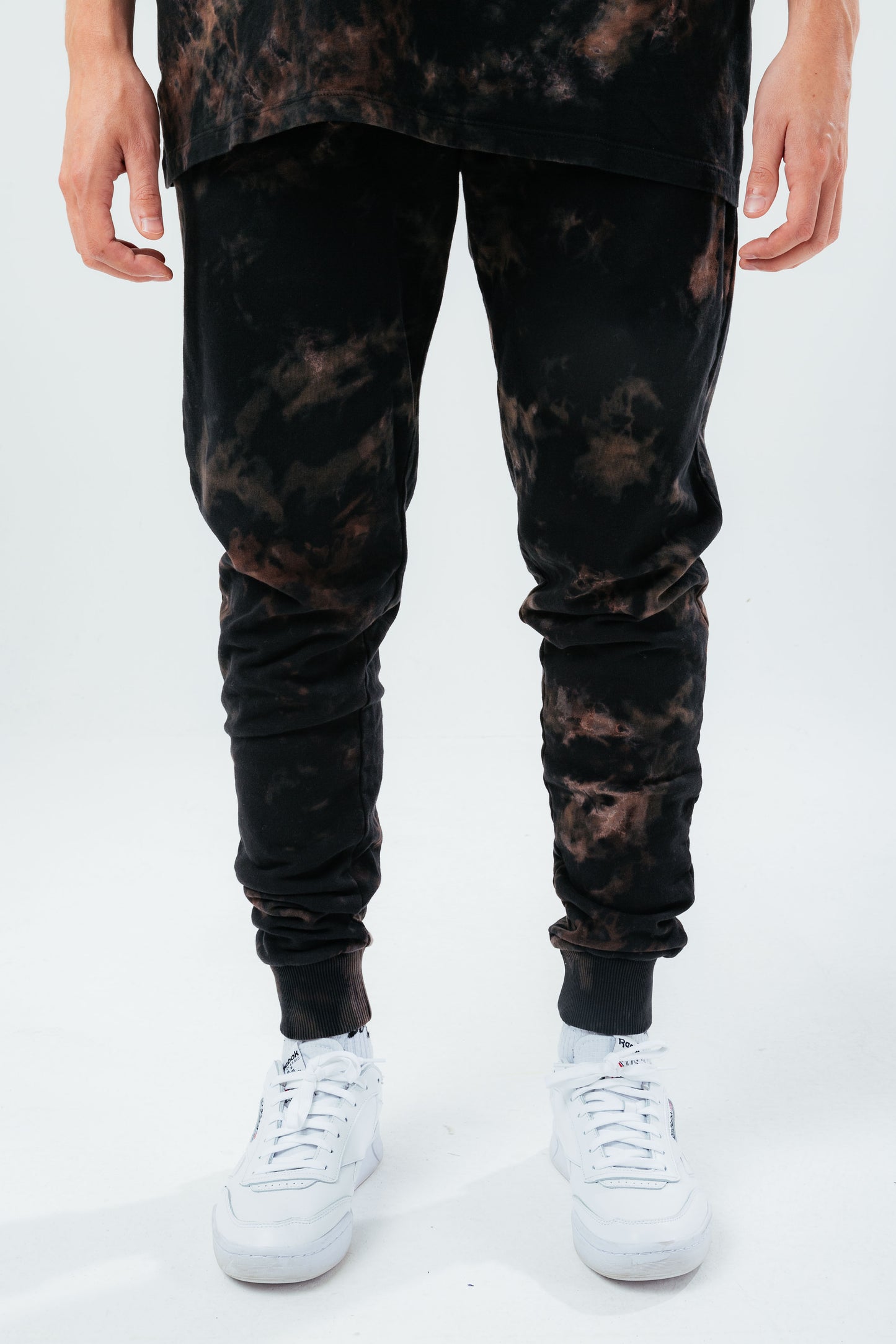 Hype Multi Dark Acid Wash Men'S Joggers